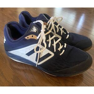 New Balance Mens Metal‎ Baseball Cleats Navy White Size 15